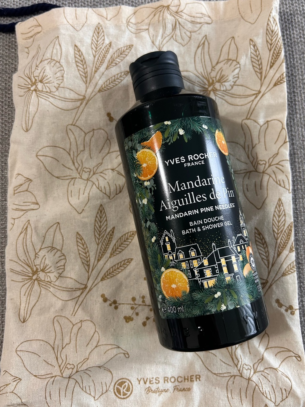 YvesRocher orange pine body wash